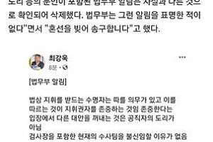 秋 입장문 가안 유출 파문… 법무부 실수? 여권 개입?