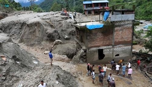 장마로 산사태가 발생한 네팔. 사진=AFP 연합뉴스