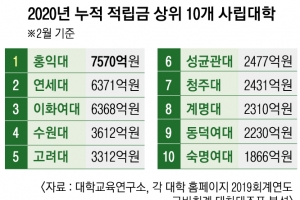 연대 교수 자녀 ‘부모 찬스’ 부정입학… 편법 적립금 쌓은 홍대