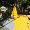 횡단보도 앞 노란 보도블록… 성동 학교 앞 안전 ‘눈에 띄네’