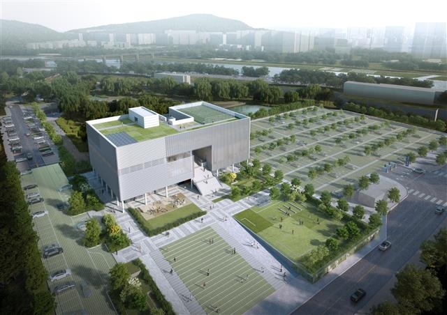 2022년 완공을 목표로 하고 있는 성수동 뚝섬유휴지 복합문화체육센터 조감도.  성동구 제공