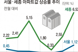 서울·세종 ‘집값 폭주’ 오늘 잠재울 수 있을까