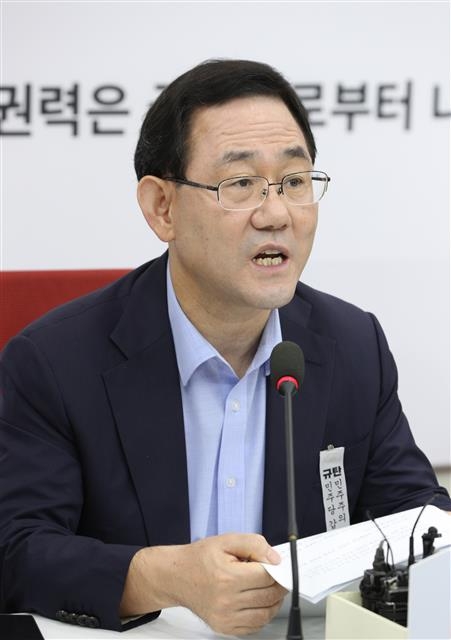 주호영 ‘미통당 지지율 상승’