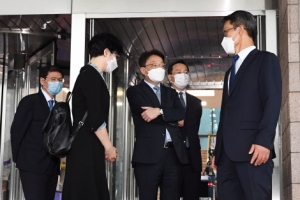 [서울포토] ‘보직변경 신고’ 검사장들