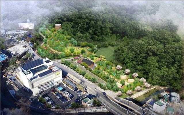 북한산 역사문화관광벨트의 핵심 사업인 우이동 가족 캠핑장 조감도. 강북구 제공