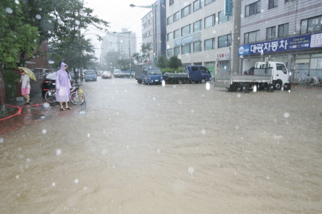 2011년 7월 서울 양천구 신월1동 침수현황. 양천구 제공