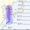 느릿느릿 몸집 키우는 태풍 ‘바비’...26~27일 남한 전역 태풍 영향권