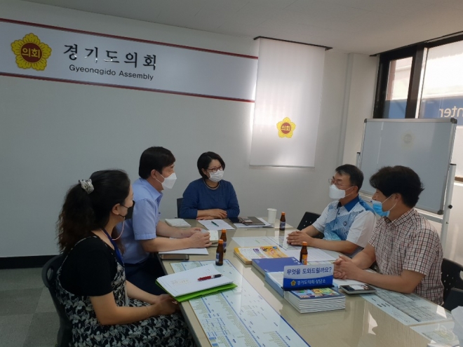 최경자 의원, 경민학원 급식실 현대화사업 보조결정 정담회