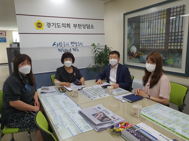 황진희 의원, 경기도교육청 교육시설관리센터 운영 정담회