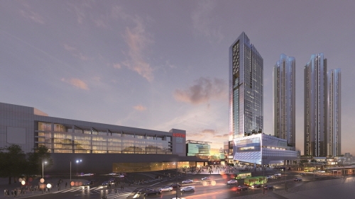 ‘청량리역 롯데캐슬 SKY-L65 섹션오피스’ 투시도