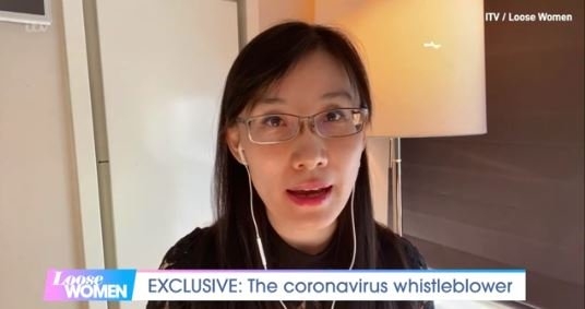 중국 출신 바이러스 학자 옌리멍. 그는 ‘코로나바이러스는 중국 우한 실험실에서 인위적으로 만들어졌으며 그 증거를 공개할 예정’이라고 말했다/ITV 영상  