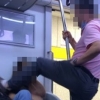 “너 내려!” 지하철 발길질 영상…경찰 “마스크 시비 아니다”