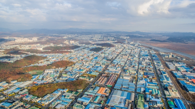 반월·시화 국가산업단지 전경.  안산시 제공
