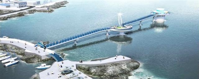 우도 해중전망대 조감도.