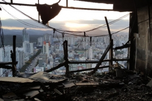 [포토] ‘처참한’ 울산 주상복합아파트 내부