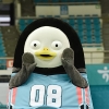 농구장에 나타난 펭수 등번호는 동글동글 8번