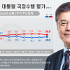文지지율 45.8%, 2주 연속 올랐는데… 민주 3%p 이상 하락(종합)