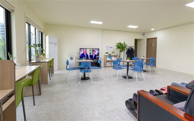 서울 강서구가 마곡동에 마련한 이동노동자 쉼터 ‘강서휴쉼터’의 내부 모습. 강서구 제공