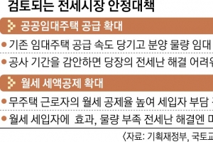 임대·월세공제 늘린다지만… 결국 ‘차포 뗀’ 전세대책 그칠 듯