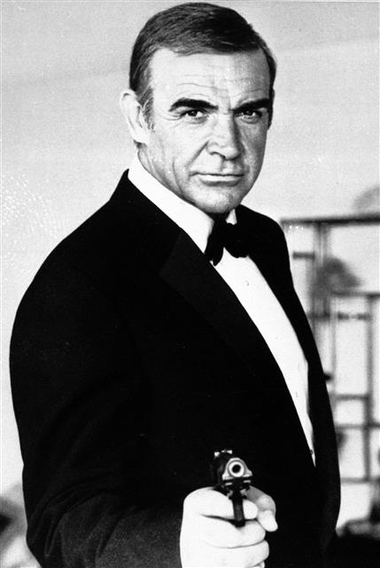 ‘007’에서 1대 제임스 본드 역할을 맡았던 배우 숀 코너리. AP 연합뉴스