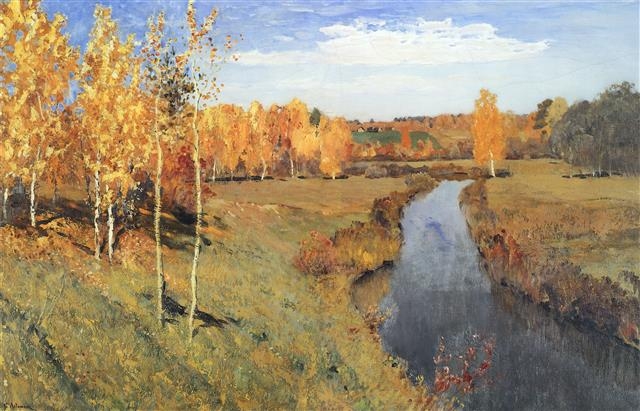 이사크 레비탄 ‘황금빛 가을’, 1895년 (82×126㎝, 트레티야코프 미술관, 러시아 모스크바)