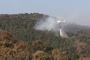 수원 광교산 불 ...1시간 25분만에 진화