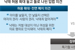 무늬만 ‘낙태 허용’… 40일 버티다 국회로 공 넘긴 정부