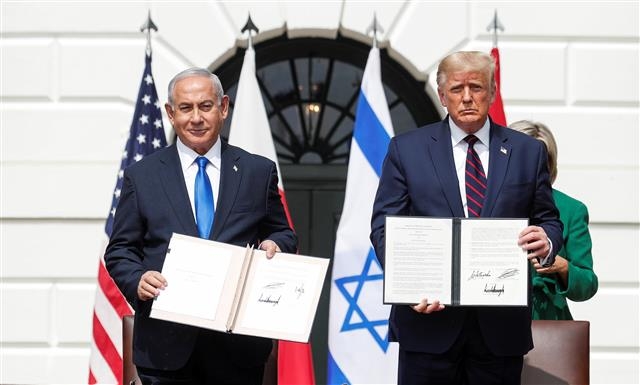 베냐민 네타냐후(왼쪽) 이스라엘 총리. 로이터 연합뉴스