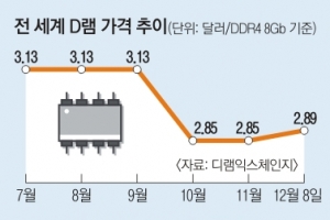 반도체 D램 내년 ‘초호황기’ 조짐…삼성전자 주가 9만원 시대 열리나