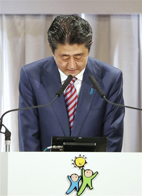 아베 신조 전 일본 총리. 교도 연합뉴스