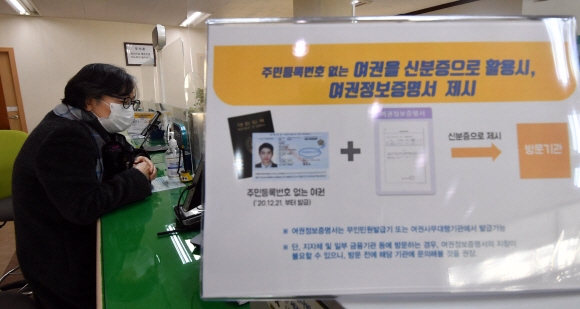 주민등록번호 없는 여권 발급