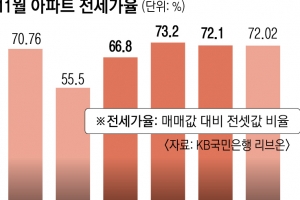 매매가 턱밑까지 치솟은 수도권 전셋값… 고개 든 ‘갭투자’