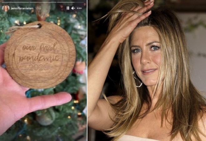 제니퍼 애니스톤이 SNS에 올린 크리스마스 장식.