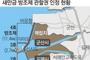 군산·김제·부안 땅따먹기만 5년 … 금 못그은 새만금