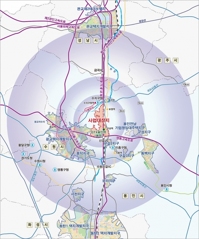 경기용인 플랫폼시티 위치도
