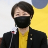 [서울포토] 서울시장 출마 선언하는 권수정 정의당 서울시의원