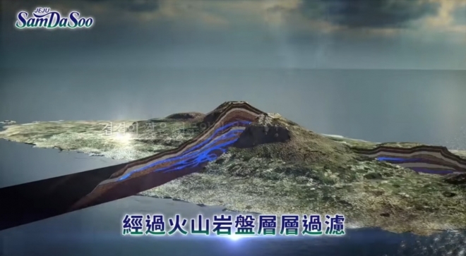 제주 삼다수가 13일부터 대만 편의점에서 본격 판매된다.현지 삼다수 홍보 영상의 한 장면(제주도개발공사)