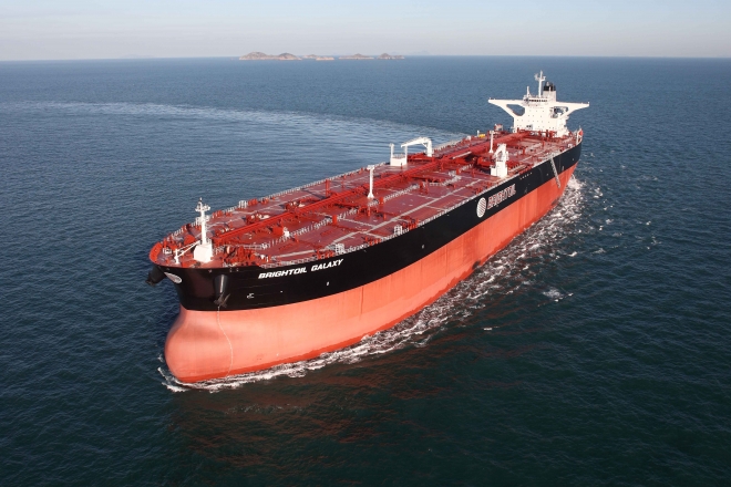 현대중공업이 건조한 30만t급 초대형 원유운반선(VLCC) 한국조선해양 제공