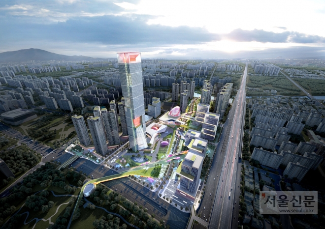 부천 상동 영상문화산업단지 조성계획 조감도