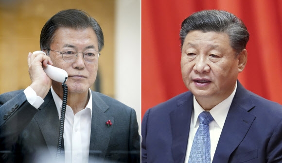 문재인 대통령이 26일 시진핑 중국 국가주석과의 새해 첫 정상통화를 약 40분간 했다. 연합뉴스