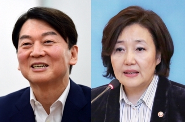 안철수 국민의당 대표 vs 박영선 전 중소벤처기업부 장관