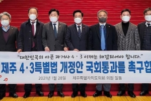 제주4·3특별법 개정안 국회 행안위 법안소위 통과···2월 처리 가능성
