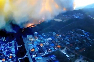 안동·예천 등 전국 동시다발적 산불…축구장 357개 면적 삼켰다