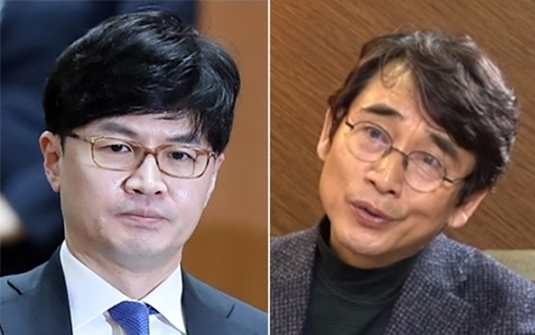 한동훈 검사장(왼쪽)과 유시민 노무현재단 이사장  연합뉴스·유시민의 알릴레오 유튜브 캡처