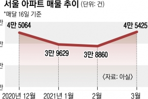 서울 매물 한 달 새 16.8% 늘었다