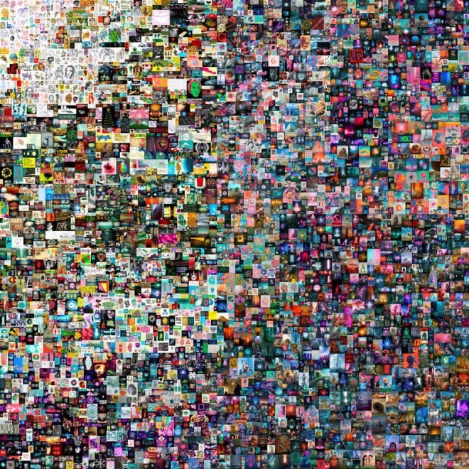 우리 돈 785억원에 거래된 디지털 아티스트 비플(Beeple)의 작품 ‘매일-최초의 5000일’.