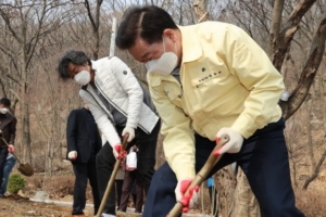 광명동굴 주변 ‘’무궁화 동산 조성