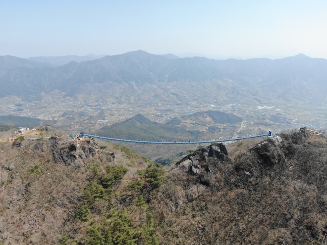 하동 지리산 성제봉 구름다리 다음달 완공 