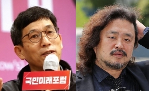 진중권 전 동양대 교수와 방송인 김어준씨 연합뉴스·뉴스1