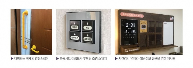 서울시 디자인서울의 유니버설디자인 가이드북에 나온 예시들.